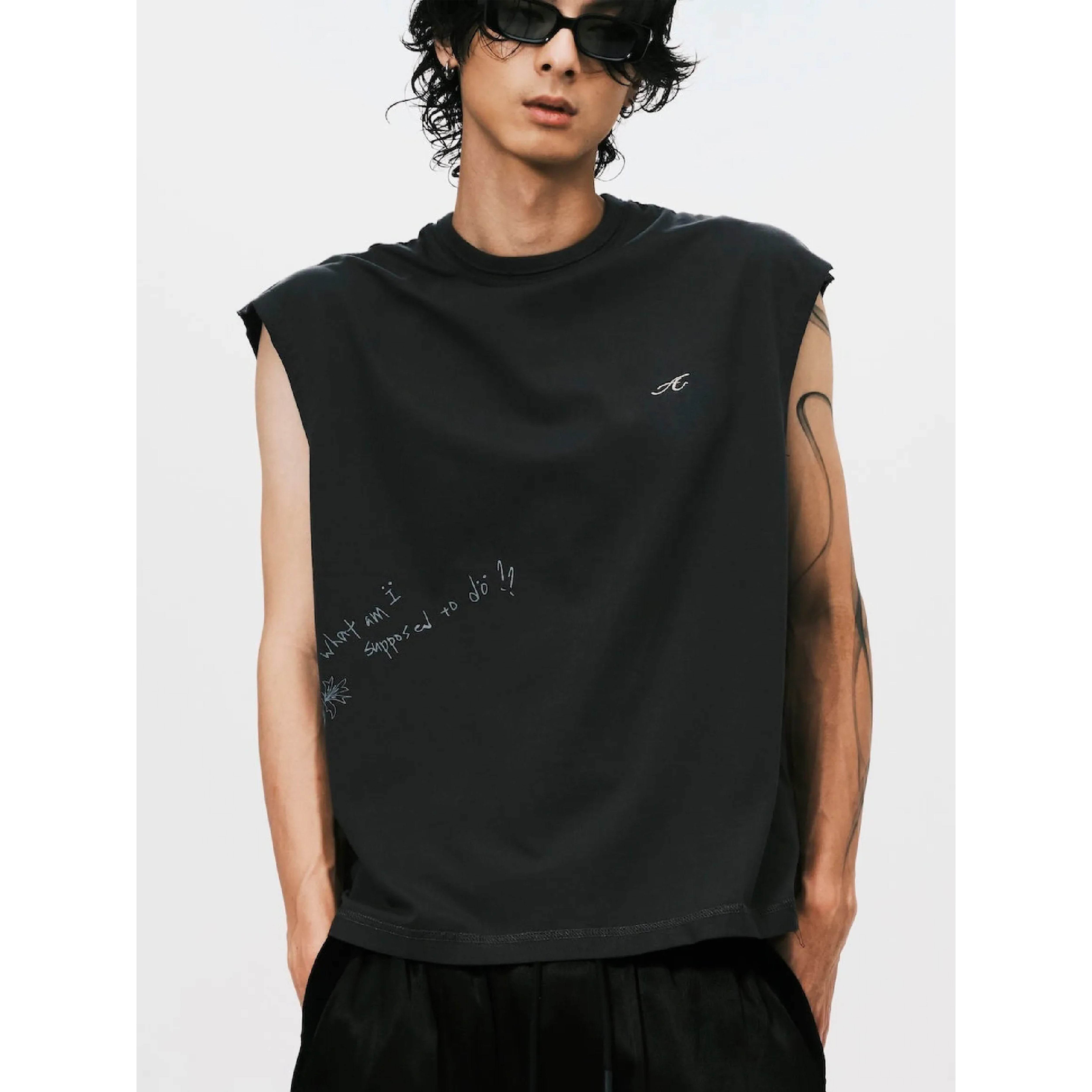 ANOWHEREMAN "A" Basic Sleeveless Top