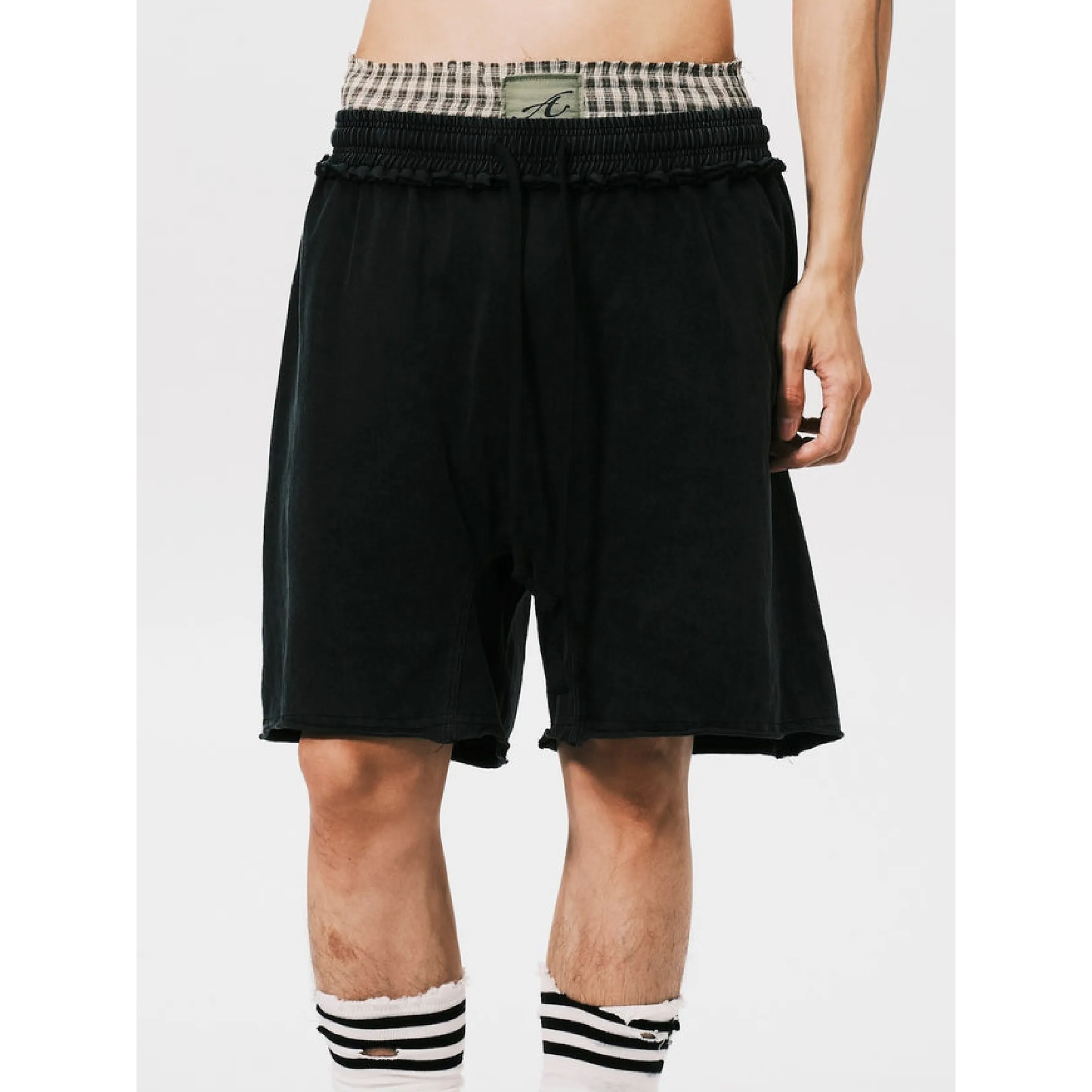 ANOWHEREMAN Washed Sweat Shorts