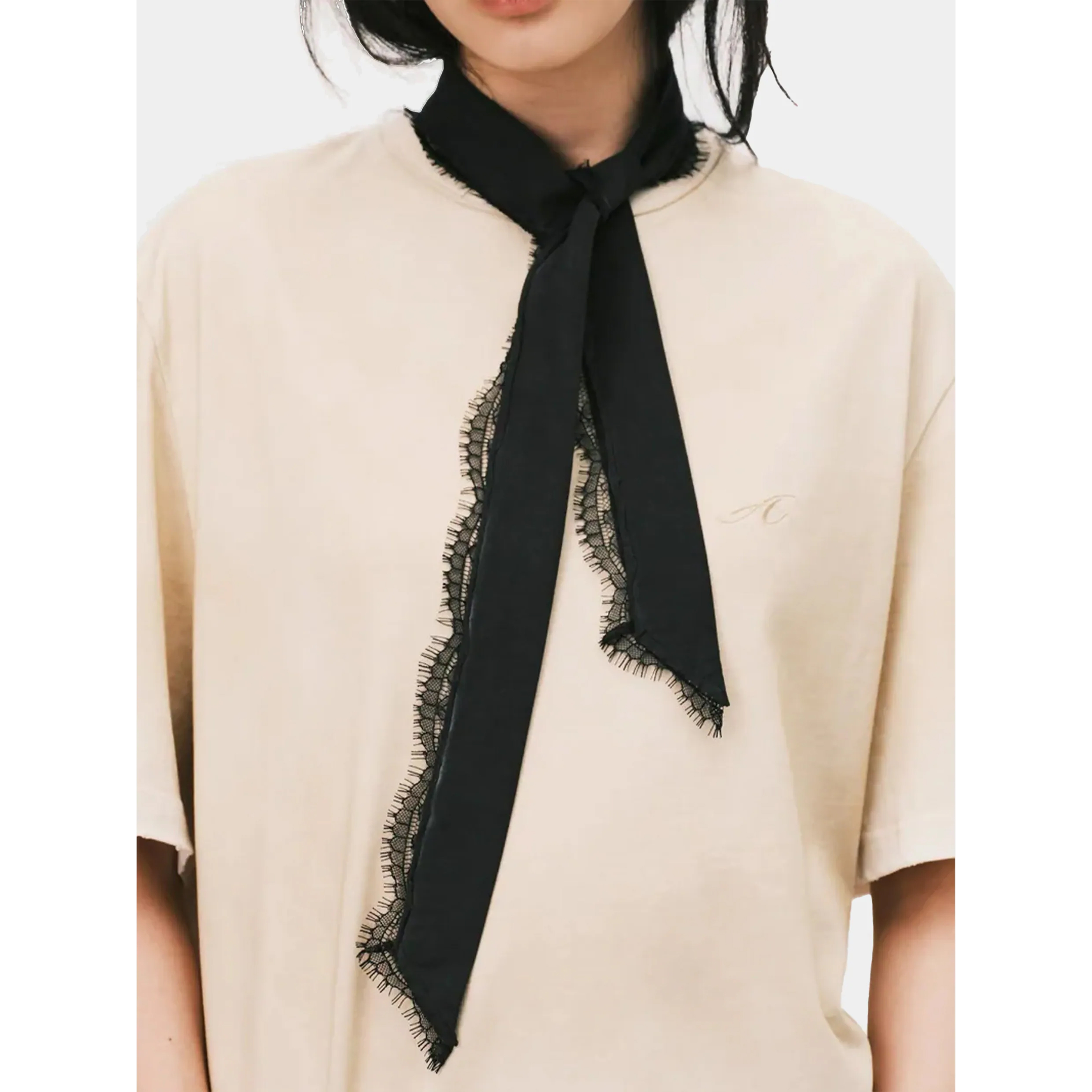 ANOWHEREMAN Lace washed Scarf