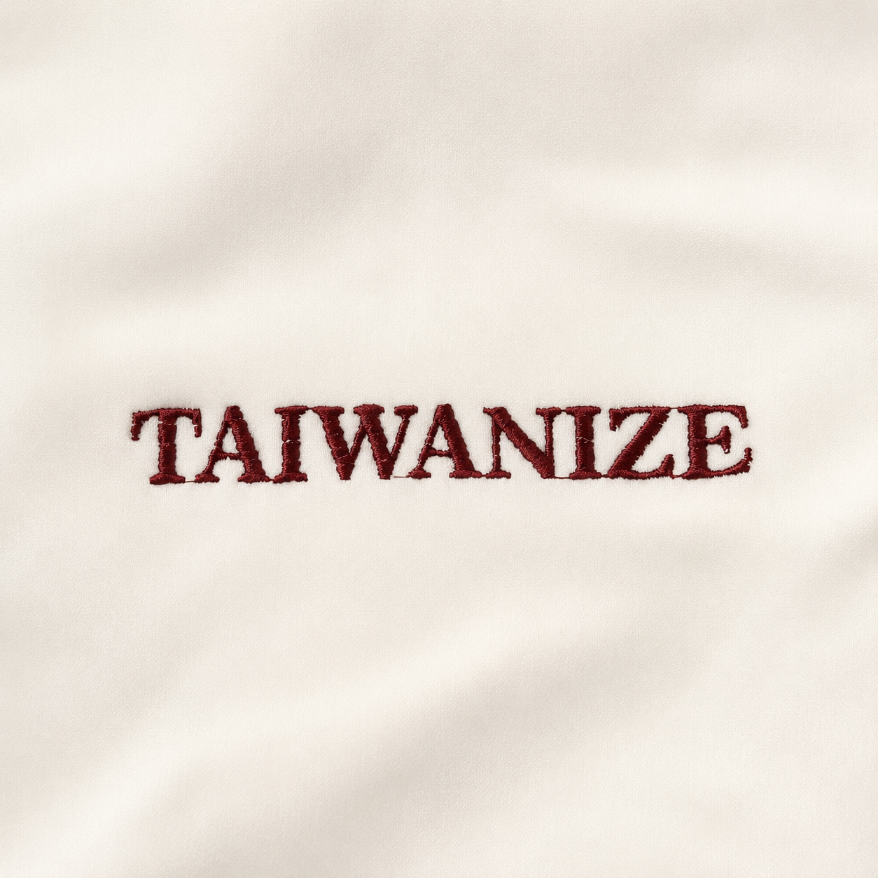 TAIWANIZE ECOLIZE 騎馬持矛圖立體刺繡工藝細節