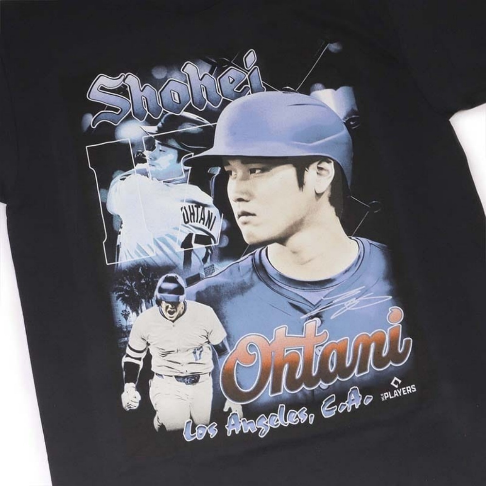 MITCHELL & NESS M&N MLB 短T 黑色 大谷翔平 PLAYER TEE 短袖 男 MLBOHT7002BK