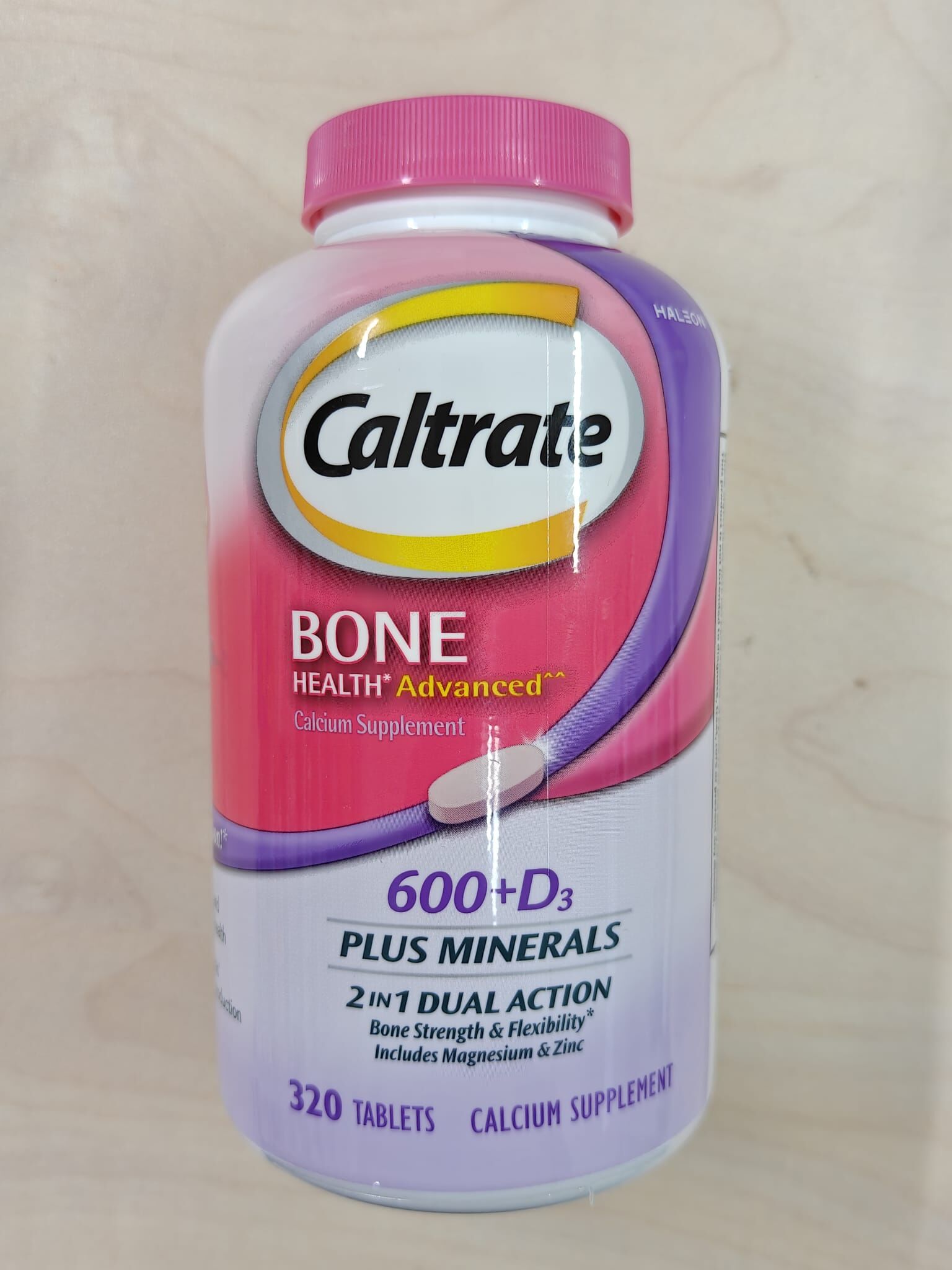 美國佳存Caltrate 鈣+鎂+鋅+D3，320粒裝