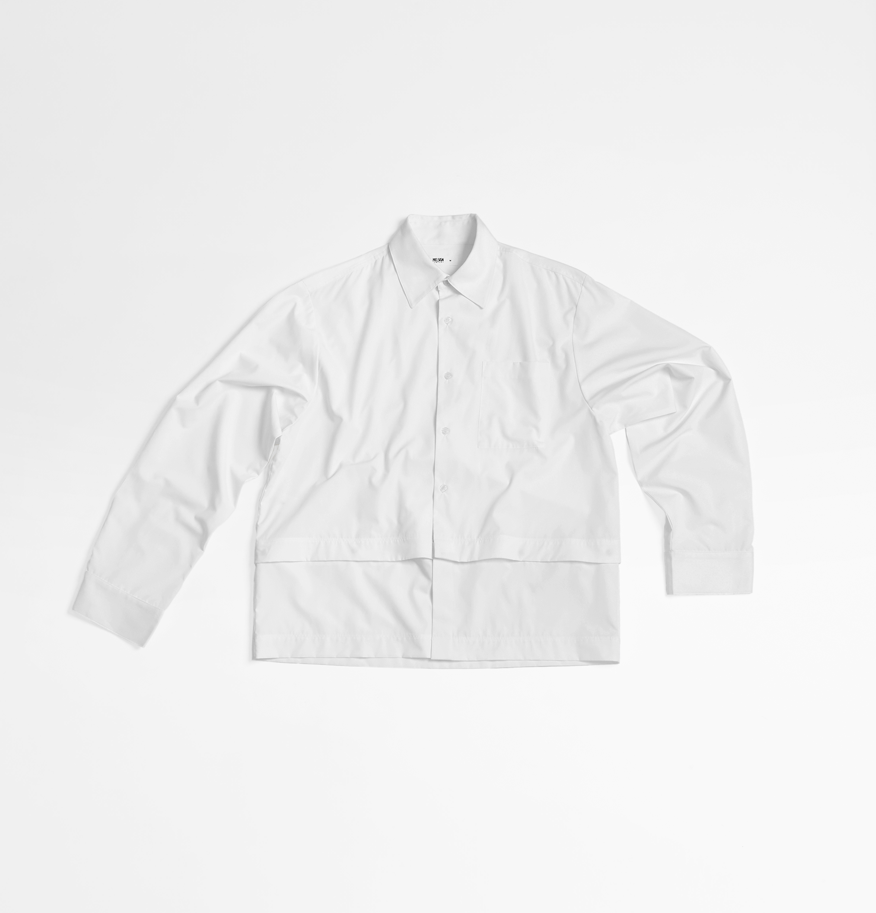 MELSIGN - Detachable Panel Shirt - White