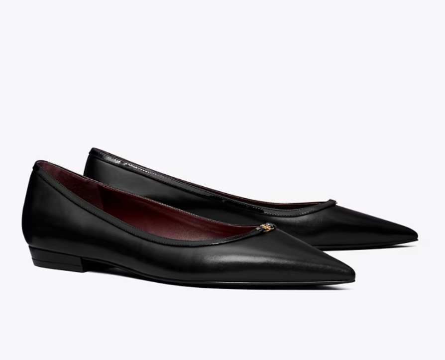 【預購】Tory Burch H0814115 Double T 平底鞋 (黑色)