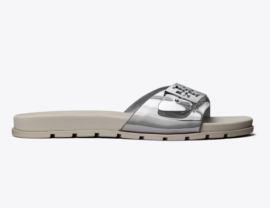【預購】Tory Burch H0814117 Mellow 休閒拖鞋 (銀色)