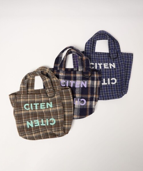 CITEN / Checkered Tote Bag < S SIZE>