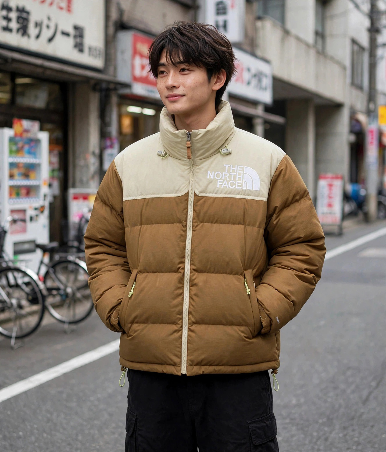 The North Face 92 Low-Fi Hi-Tech Nuptse 棕色羽絨外套 (NF0A7ZYP92Q)