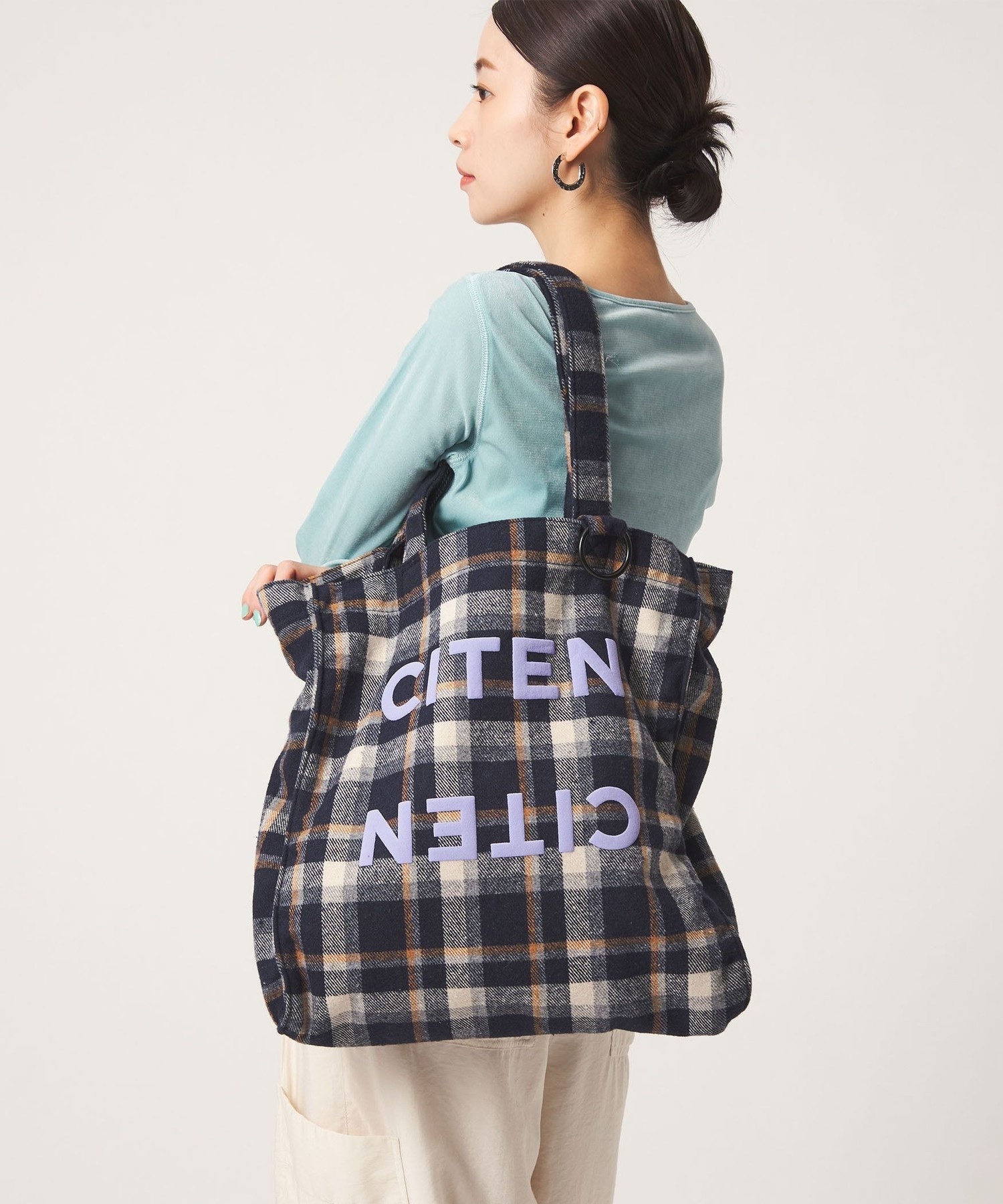 CITEN / Checkered Tote Bag