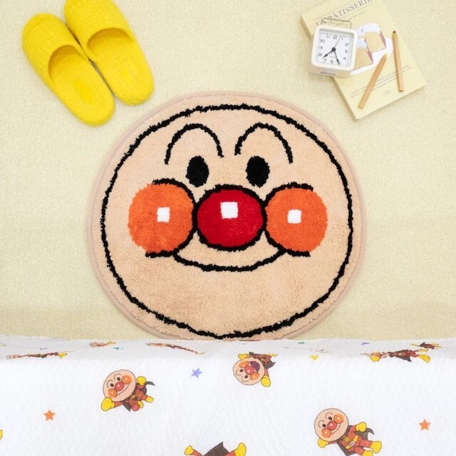 <日本正版✨> ANPANMAN 麵包超人 圓形毛毛地毯
