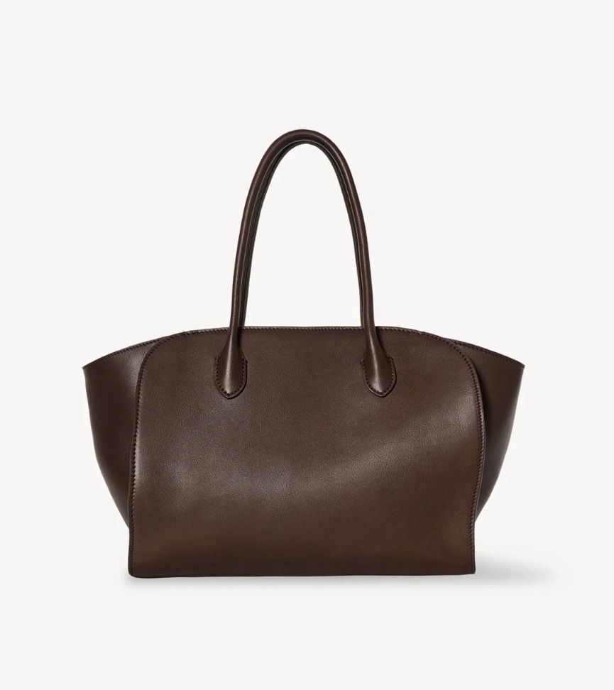 The Row Marlo 12 Deep Brown Bag 深棕色 馬鞍皮 單肩袋