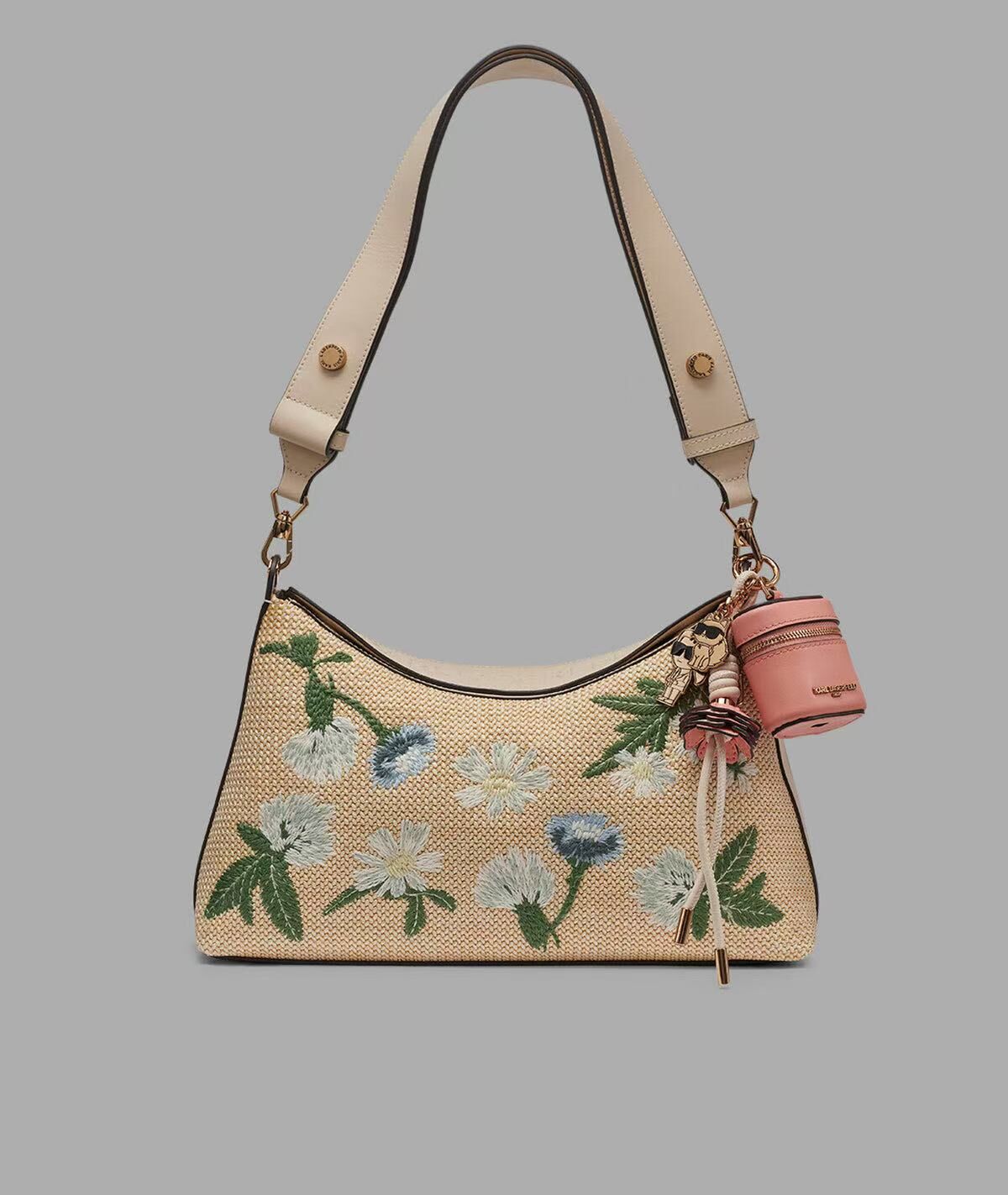 【預購】KARL LAGERFELD PARIS H0814155 Nikole Mini 花卉刺繡斜背包