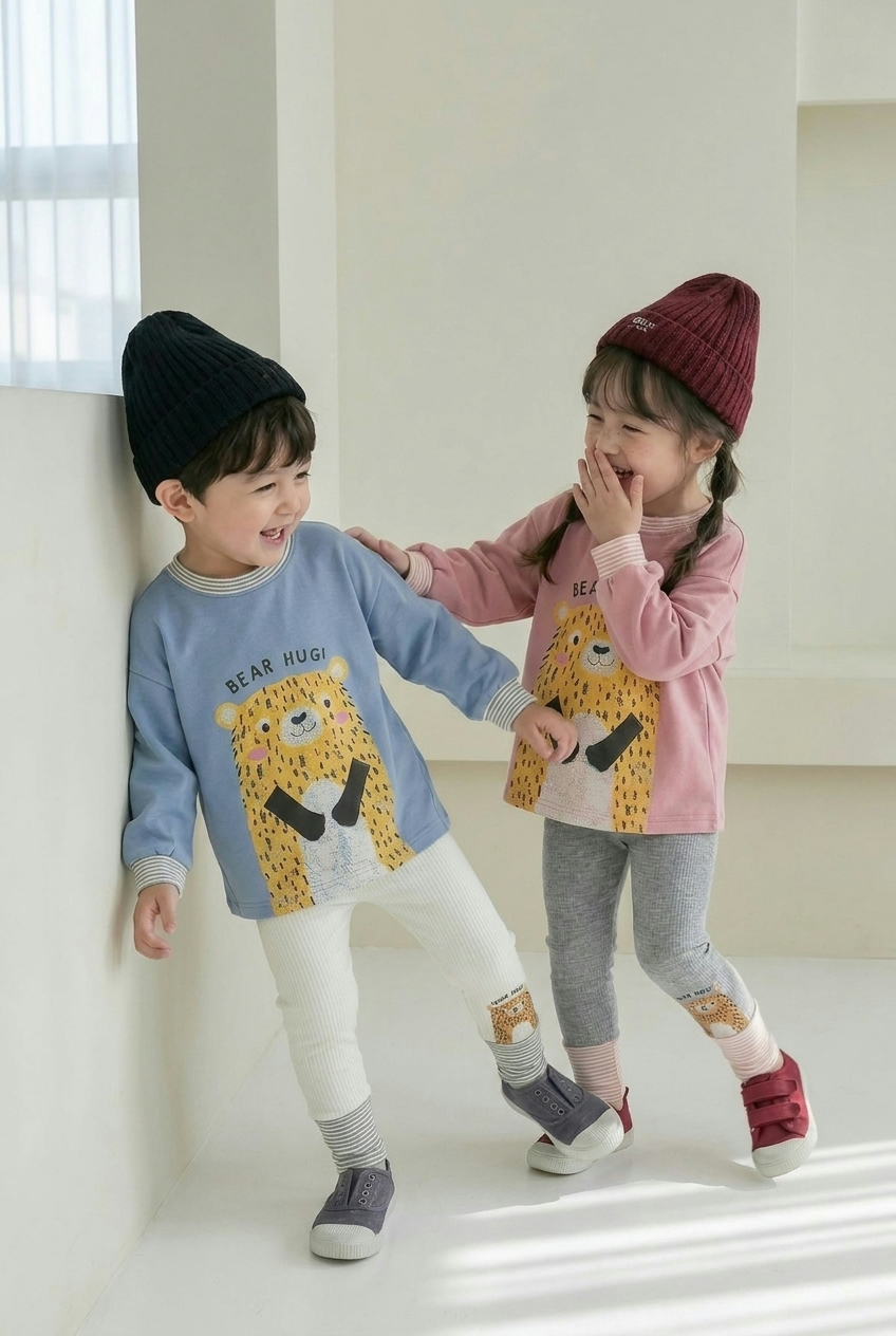 正韓秋Orangemom 三色bear hug上衣