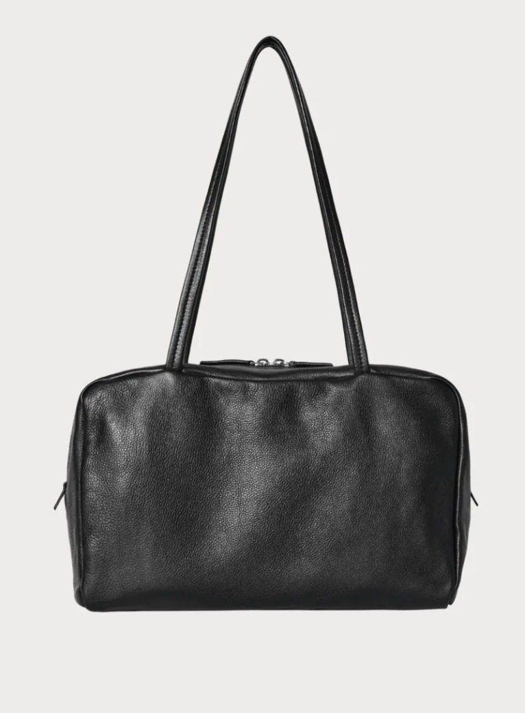 THe Row Astra Bowling Bag Calfskin Leather 黑色 小牛皮 單肩袋