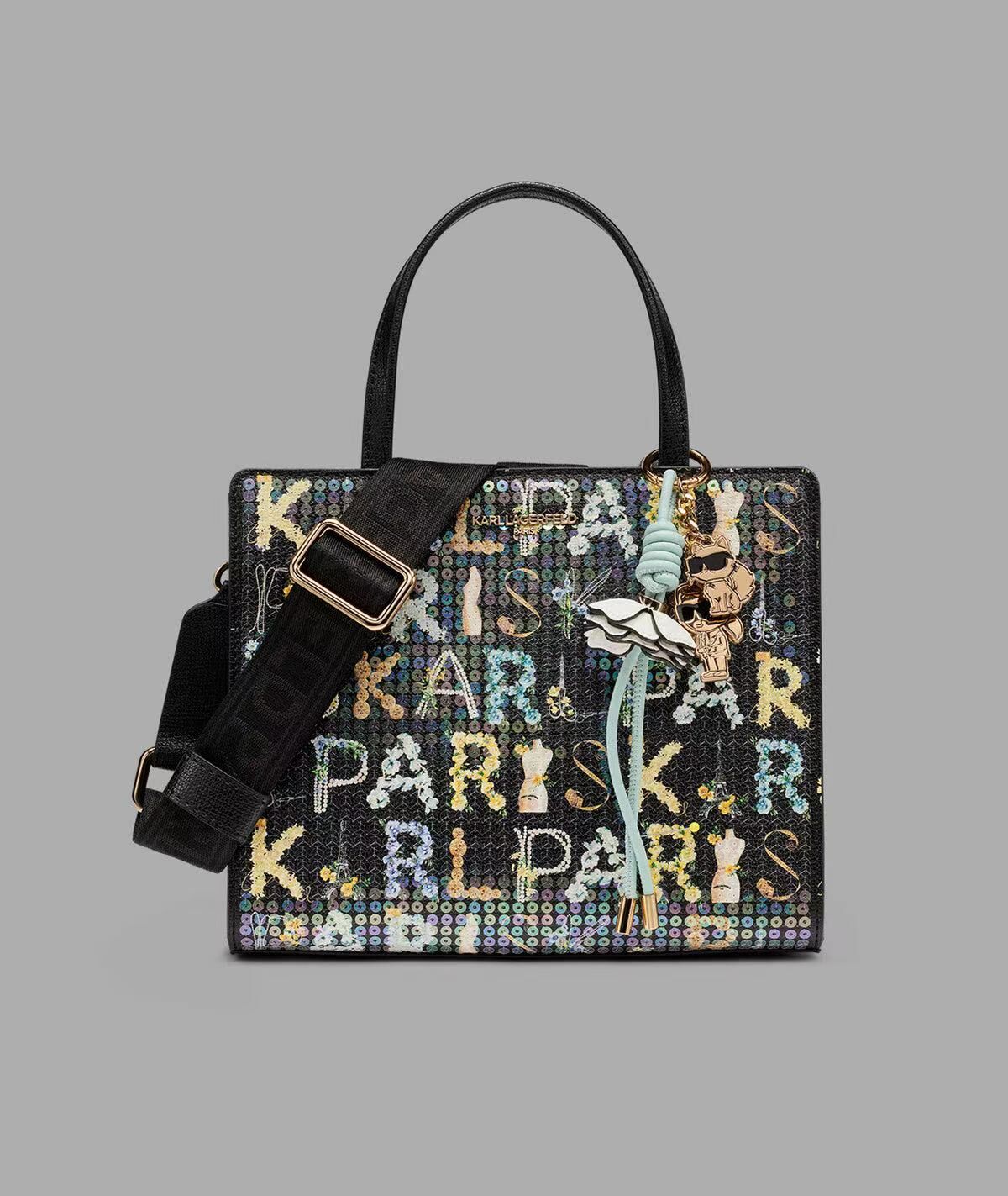 【預購】KARL LAGERFELD PARIS H0814159 Maybelle 亮片手提包