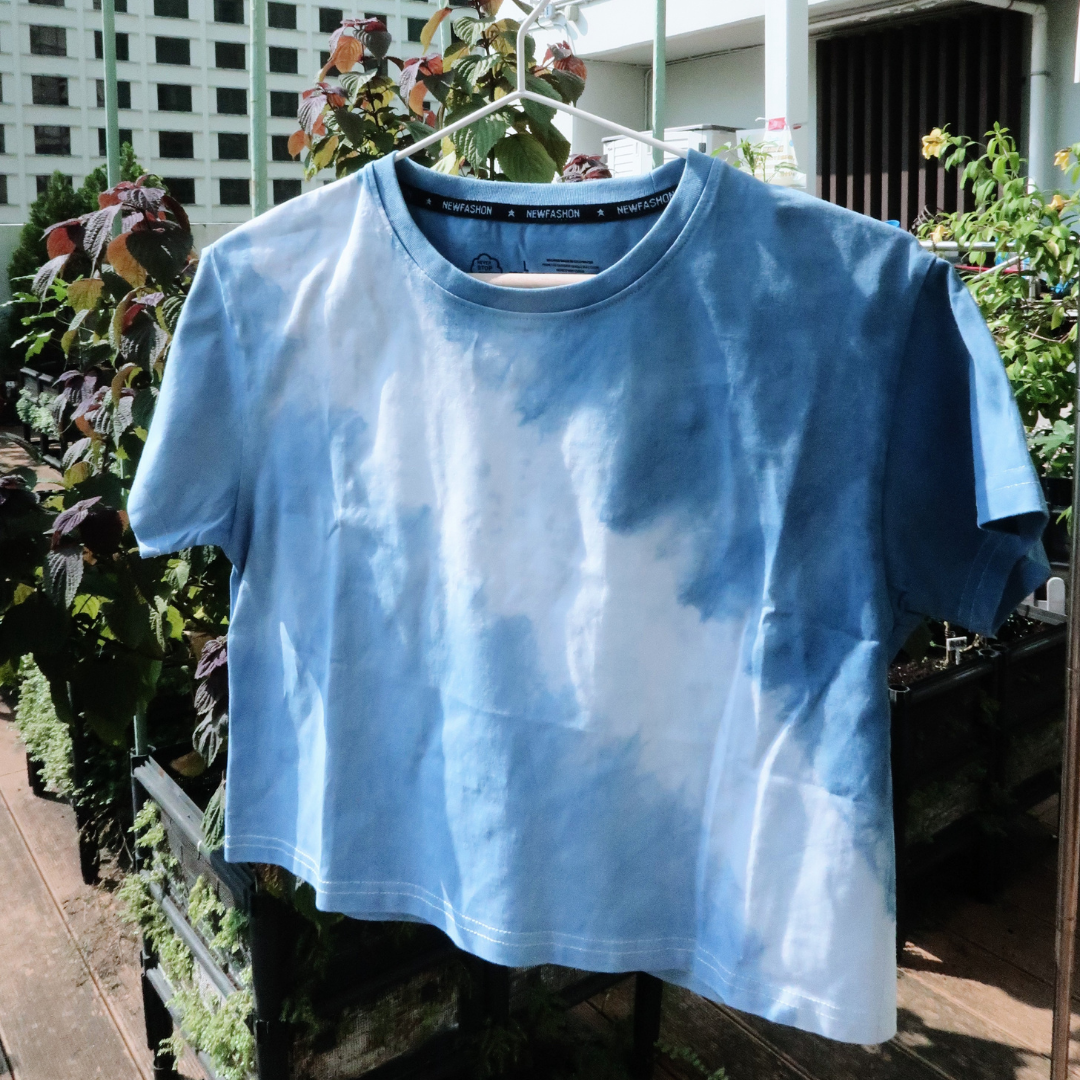 天然植物染系列 - 藍染純棉 T-shirt