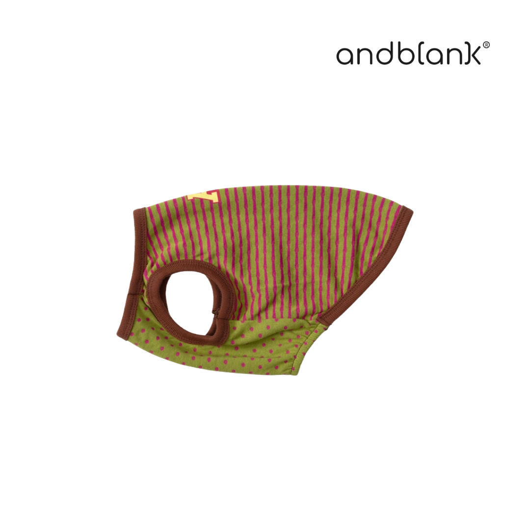 andblank 雙面背心(咖綠)