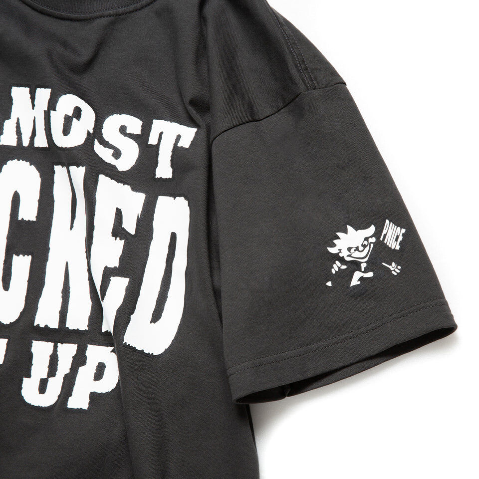 PRETTYNICE｜Almost F'd It Up Tee (Smoke Black)