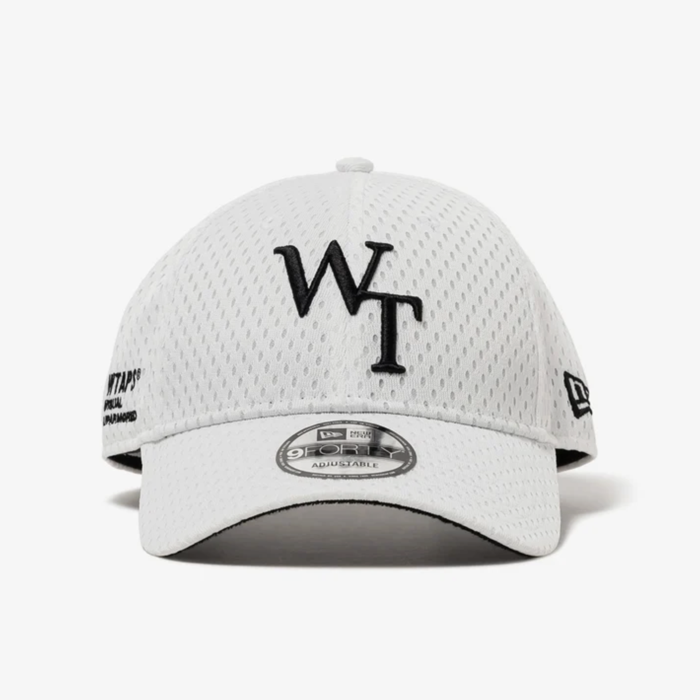 -(B05)-WTAPS 9FORTY / CAP / POLY. MESH. NEWERA 網眼 棒球帽 黑色/白色-261NENED-HT01