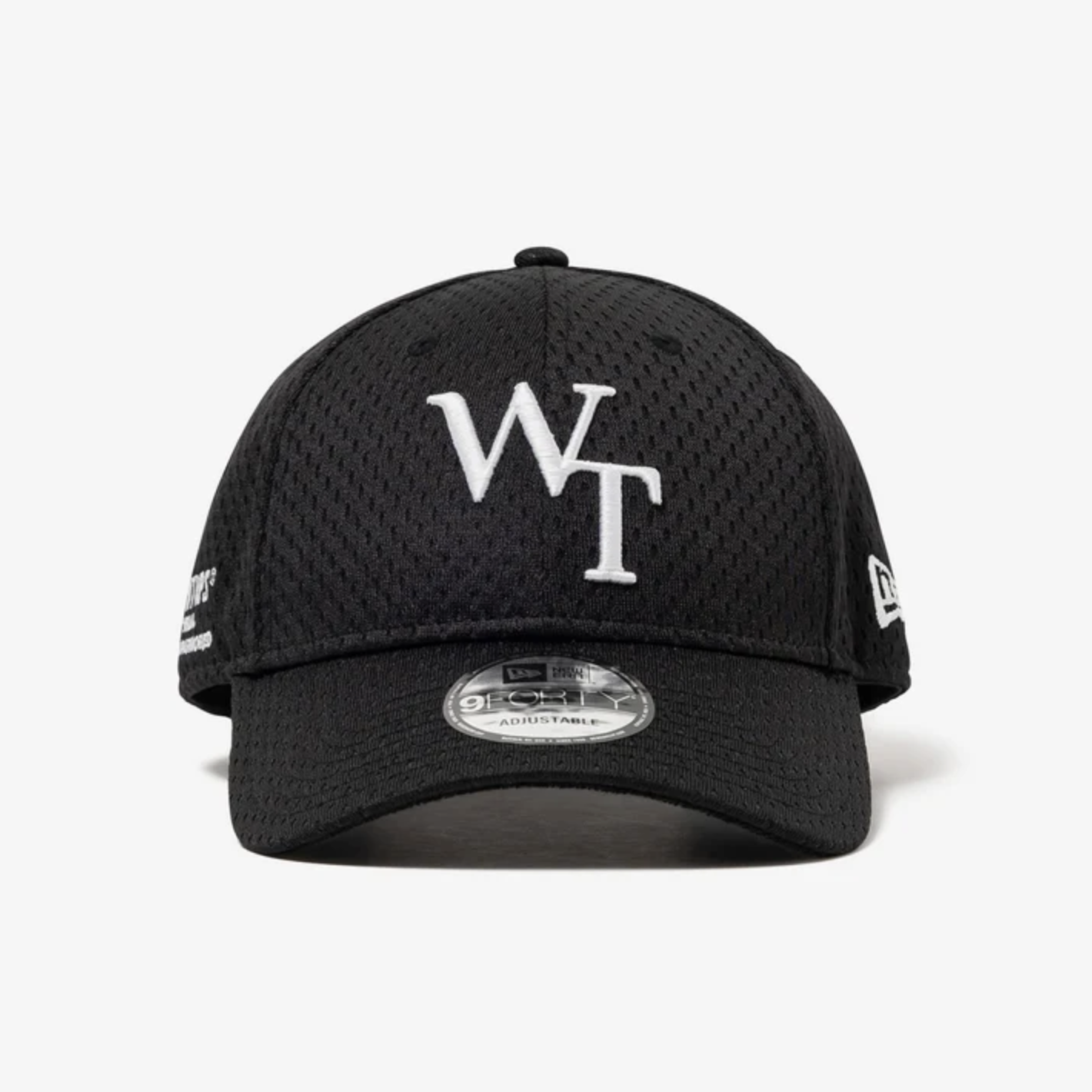 -(B05)-WTAPS 9FORTY / CAP / POLY. MESH. NEWERA 網眼 棒球帽 黑色/白色-261NENED-HT01