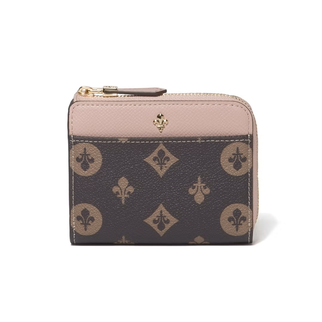 Patrick Cox Classical Lily Zipper Fold Wallet (Pink)