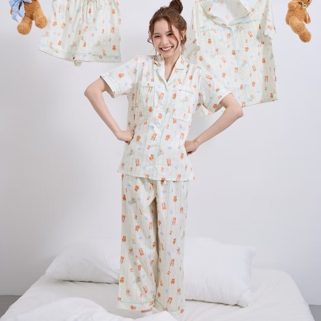 【Wilday Loft】Slip To Sleep泰國超紅‧免穿內衣睡衣＿熊熊的家 Teddy House＿