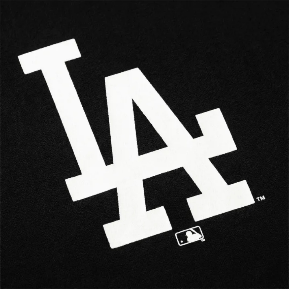 MLB 短T 洛杉磯道奇 黑色 大LOGO 短袖 T恤 MLBTS520200-BLK3