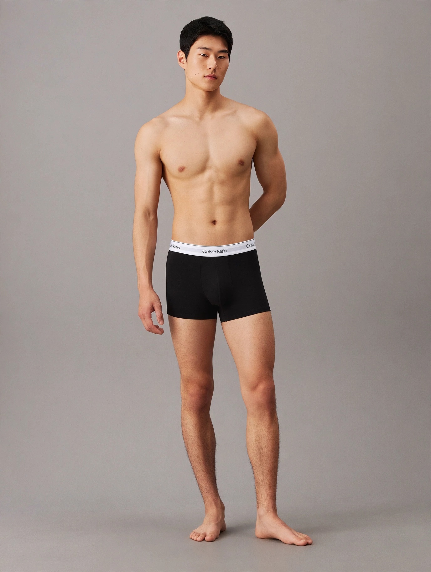 Calvin Klein Icon Cotton Stretch 黑色內褲 (NB4392) (三入組)