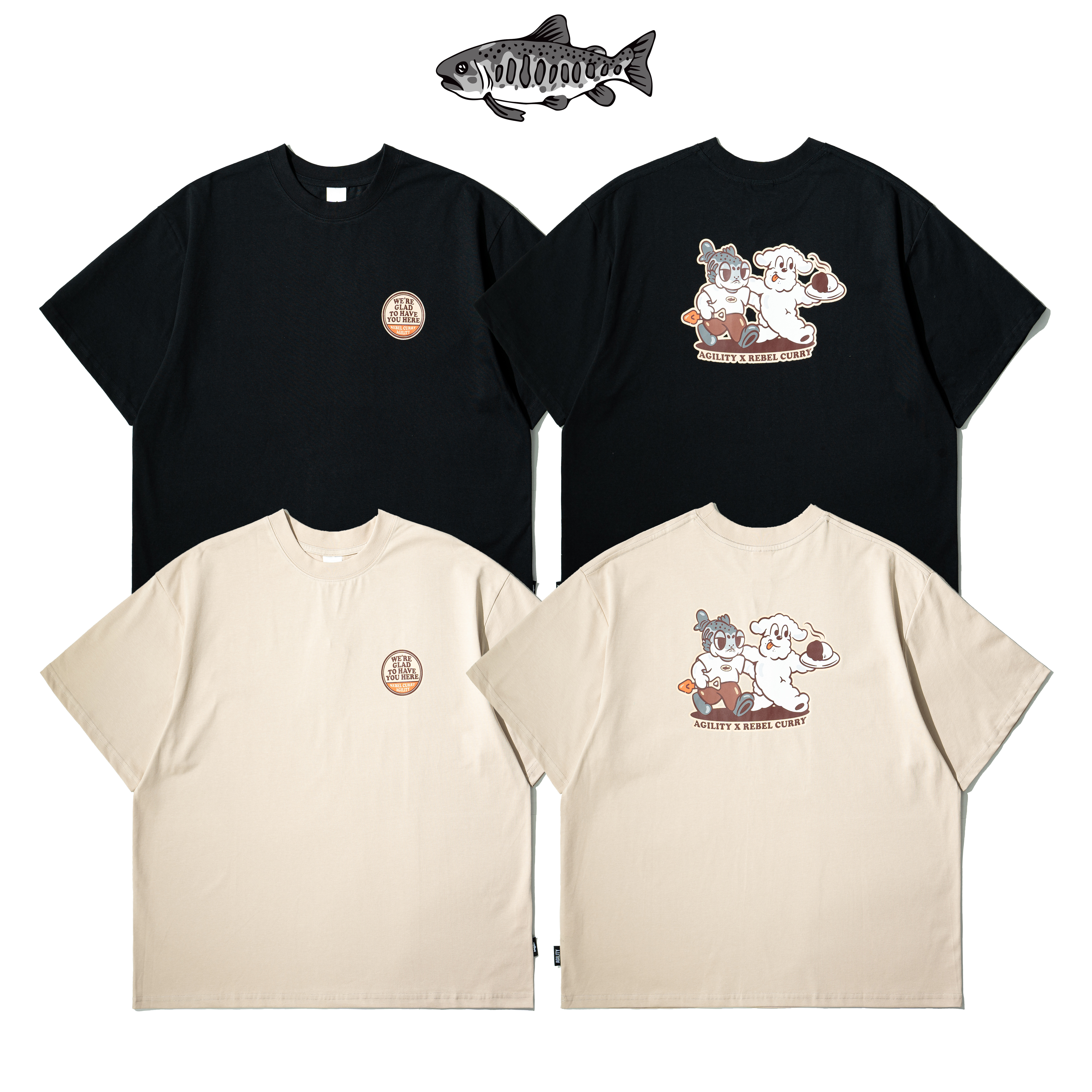 AGILITY RebeCurry Image Tee / 友好系列 圖像短Tee [RMO-FND-RC]