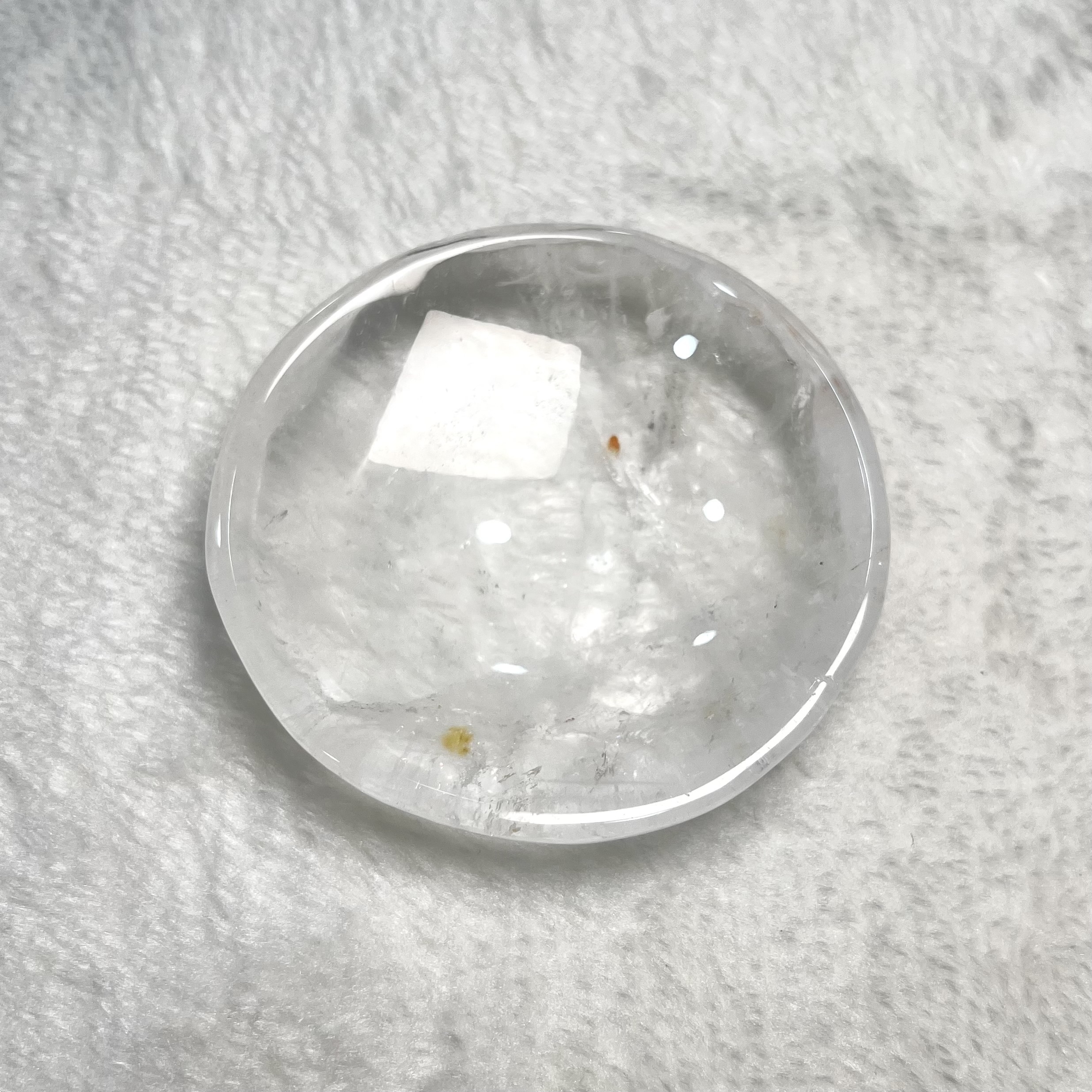 圓形白水晶碟 #H840