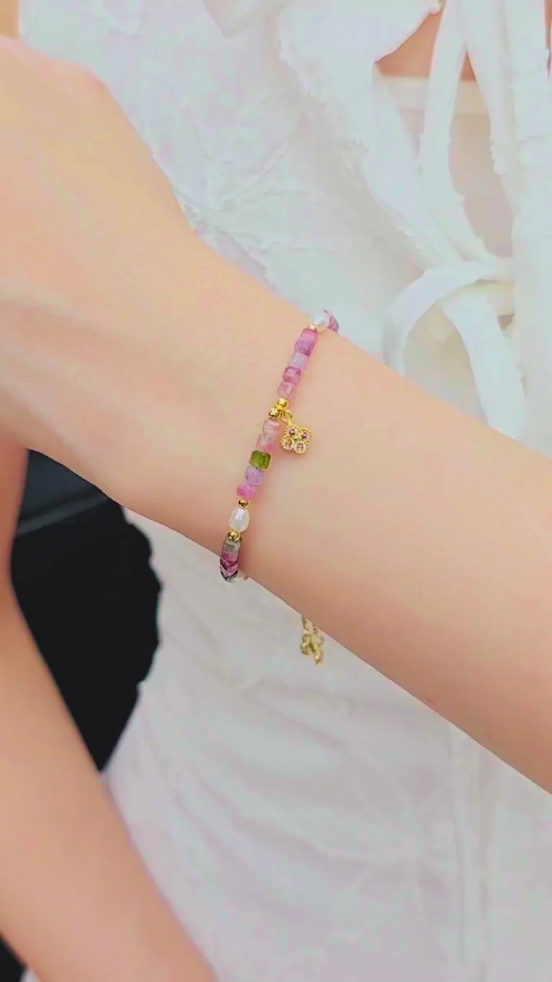 【 泰國連線 】luxnara jewelry Luméa 天然寶石四葉草幸運手鍊
