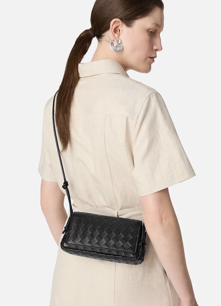 【3色入】Bottega Veneta bv Notturno Intrecciato 編織 斜孭袋