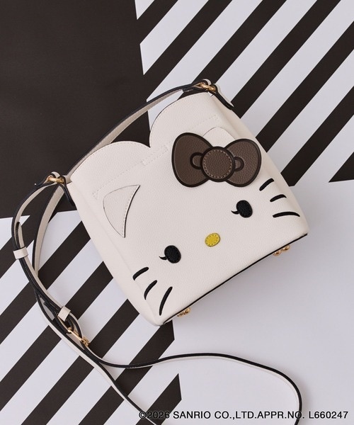 HELLO KITTY x VIS /  Double Face Heart Cut Mini Shoulder Bag