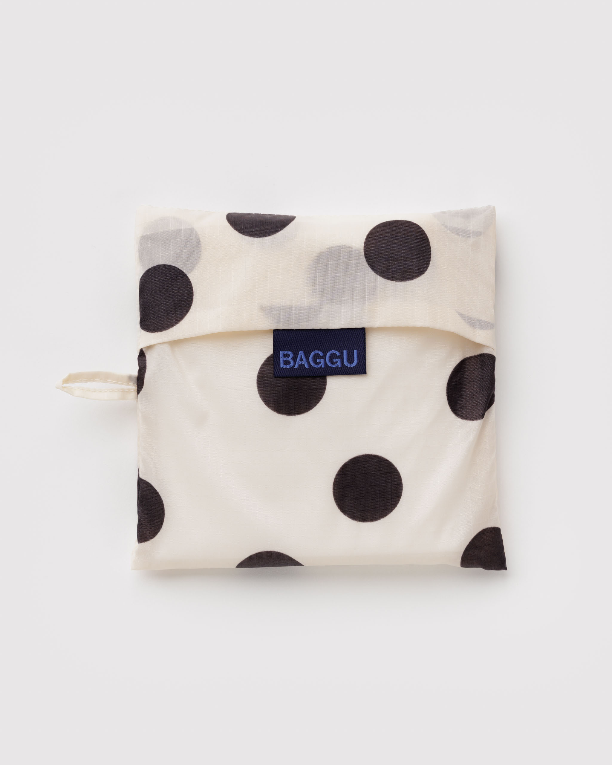 Big Baggu - Cream and Black Polka Dot｜BAGGU