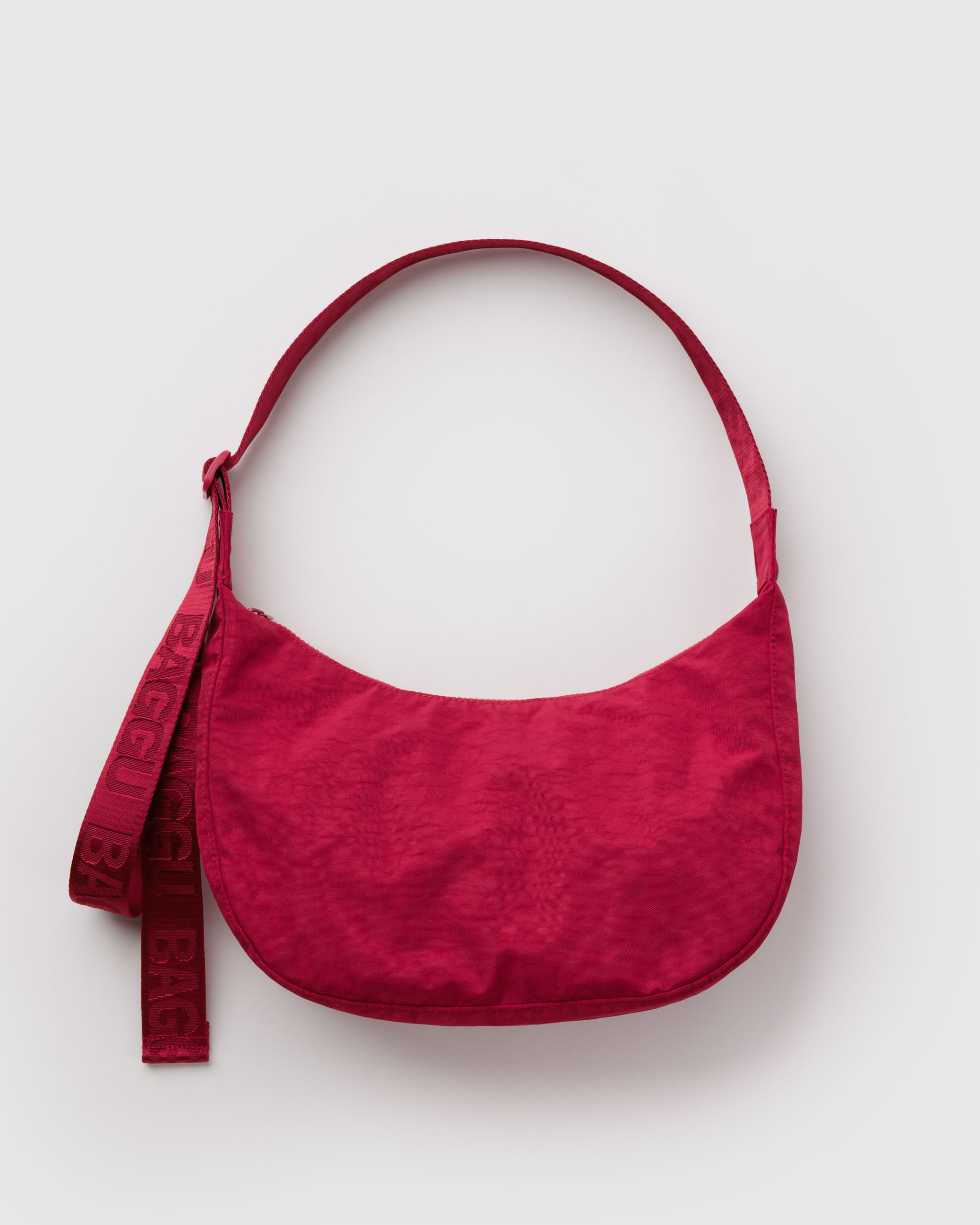 Medium Nylon Crescent Bag - Cherry | BAGGU