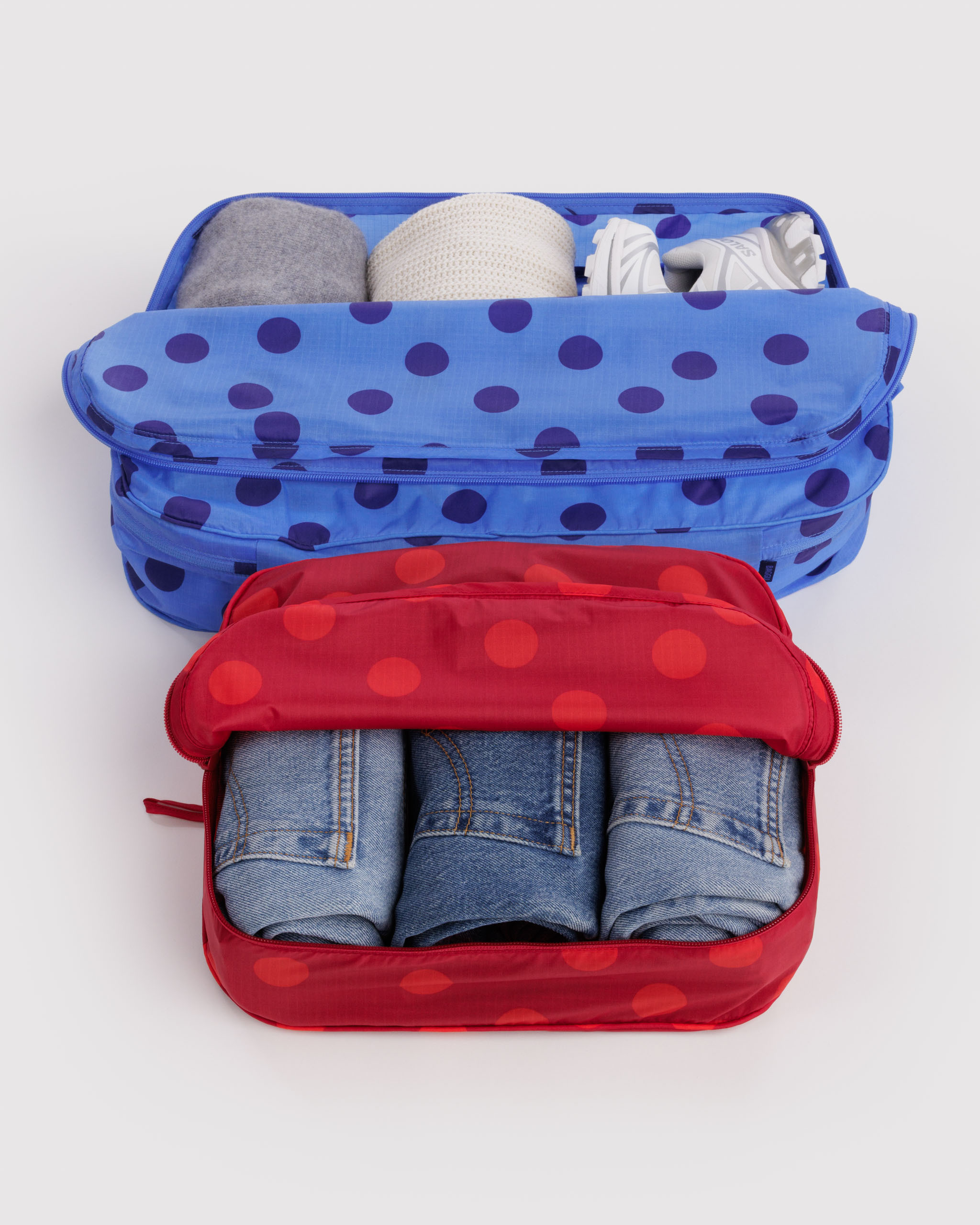 Large Packing Cube Set - Polka Dot Mix｜BAGGU