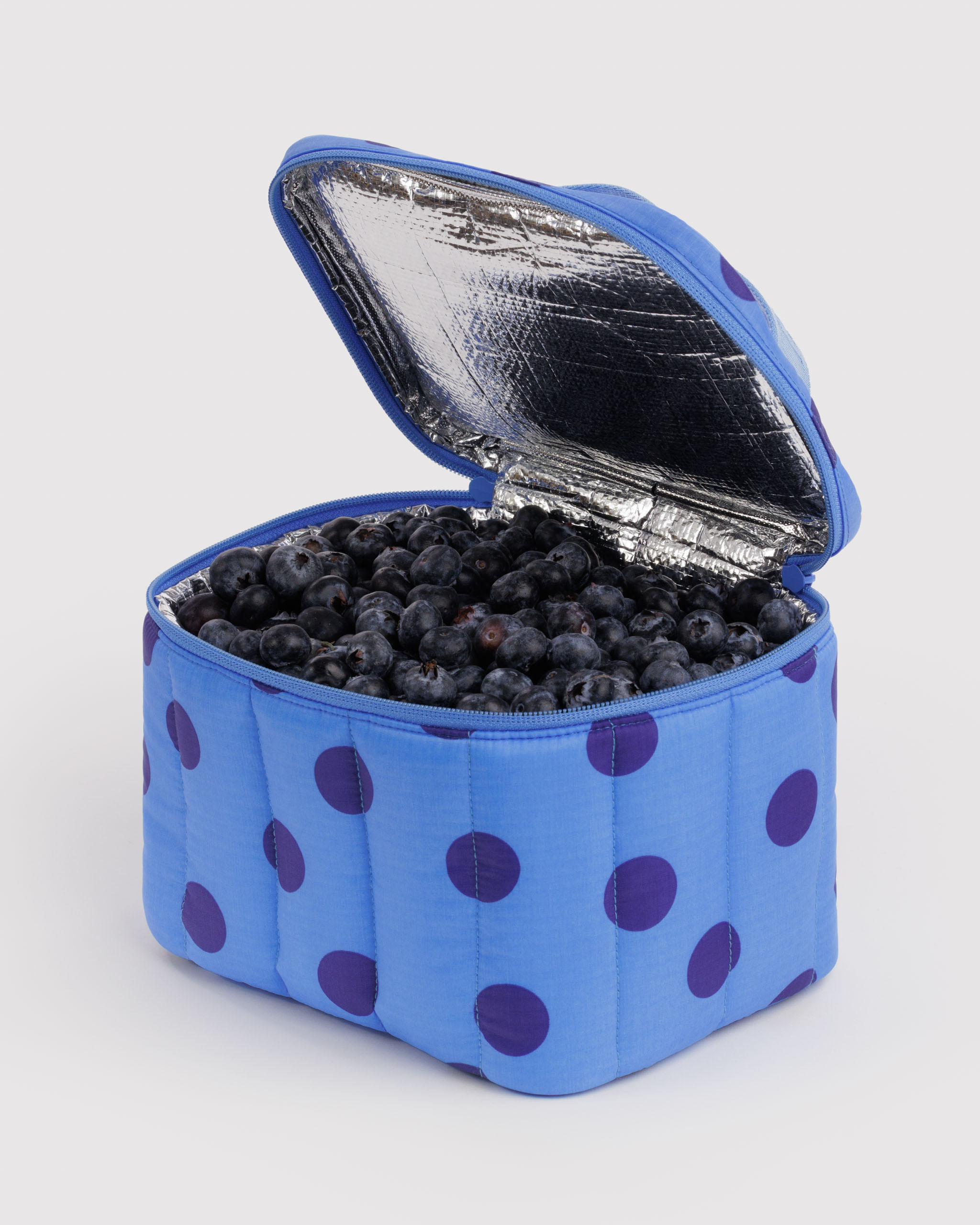 Puffy Lunch Bag - Blue Polka Dot | BAGGU
