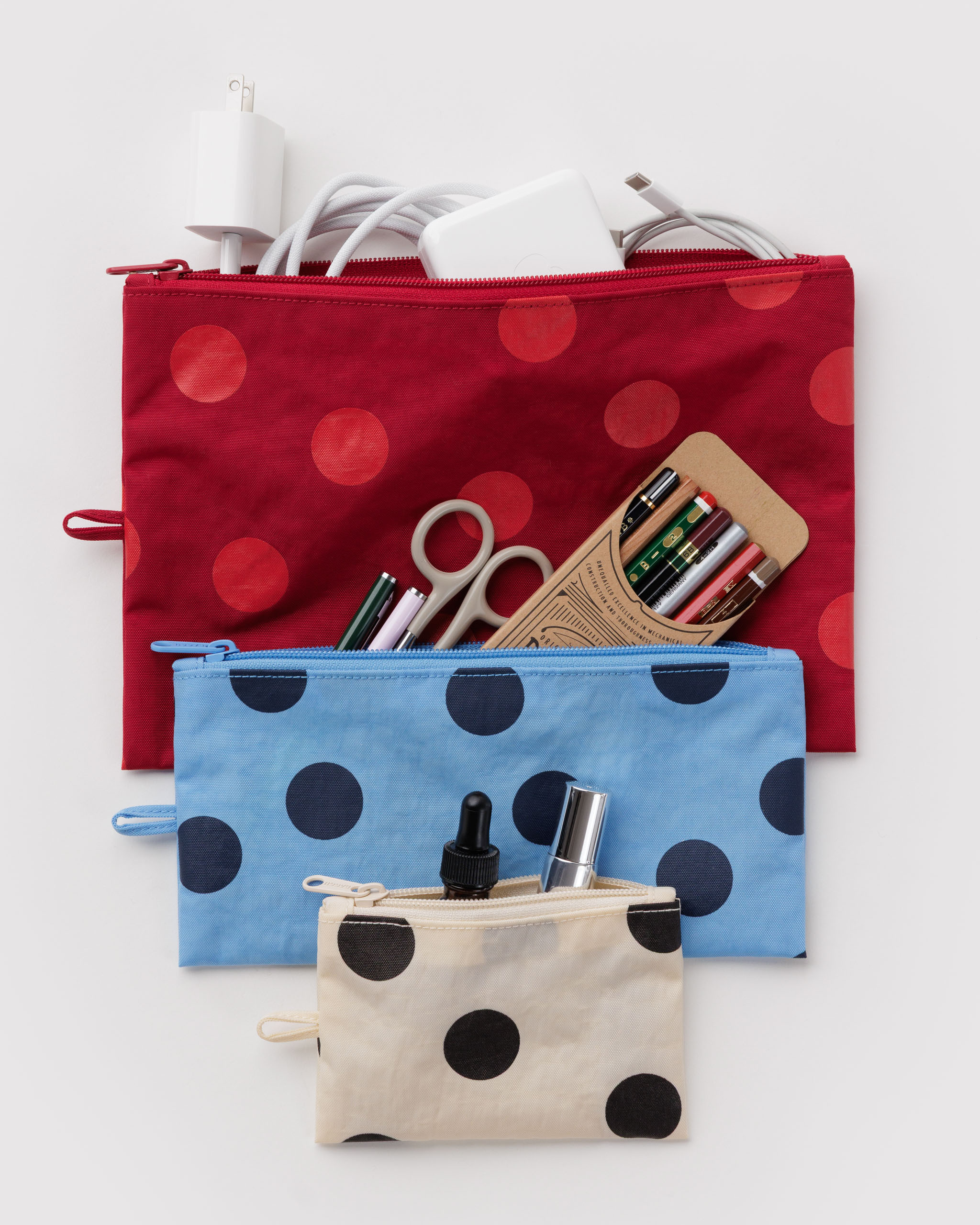 Flat Pouch Set - Polka Dot Mix｜BAGGU