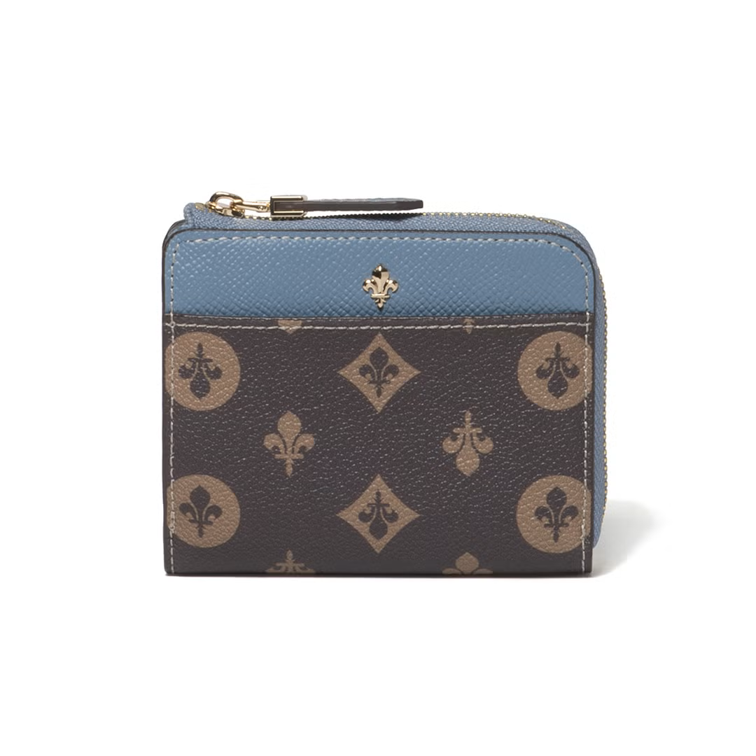 Patrick Cox Classical Lily Zipper Fold Wallet (Sax)