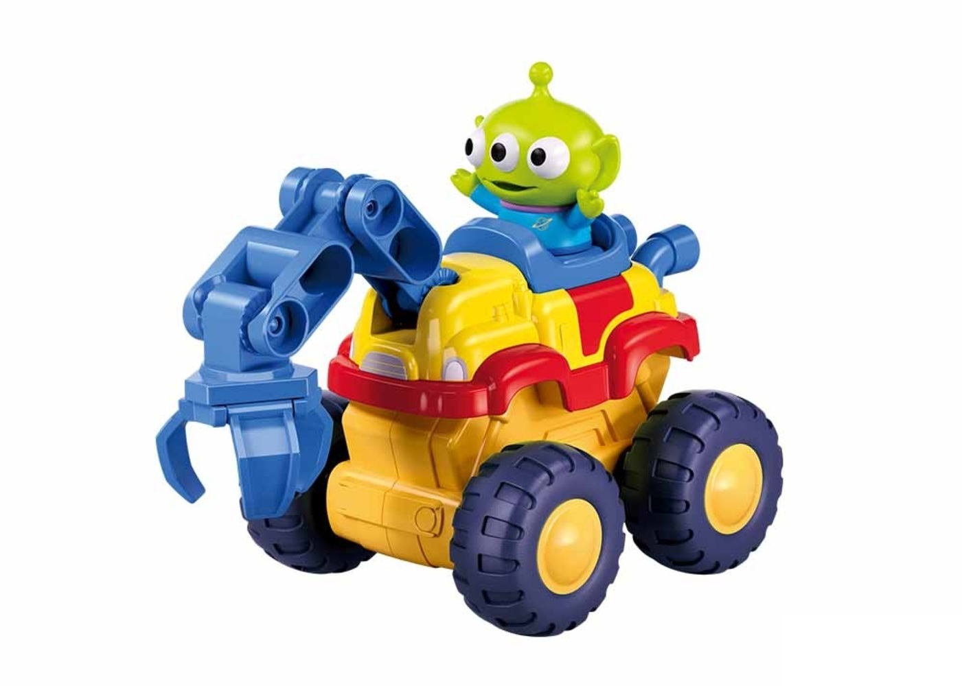 【迪士尼】組裝磨輪工程車 三眼怪爪子車 strc