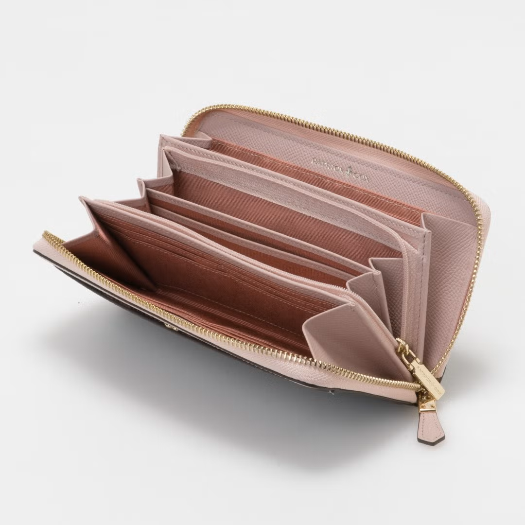 Patrick Cox Classical Lily Zip Around Long Wallet (Pink)
