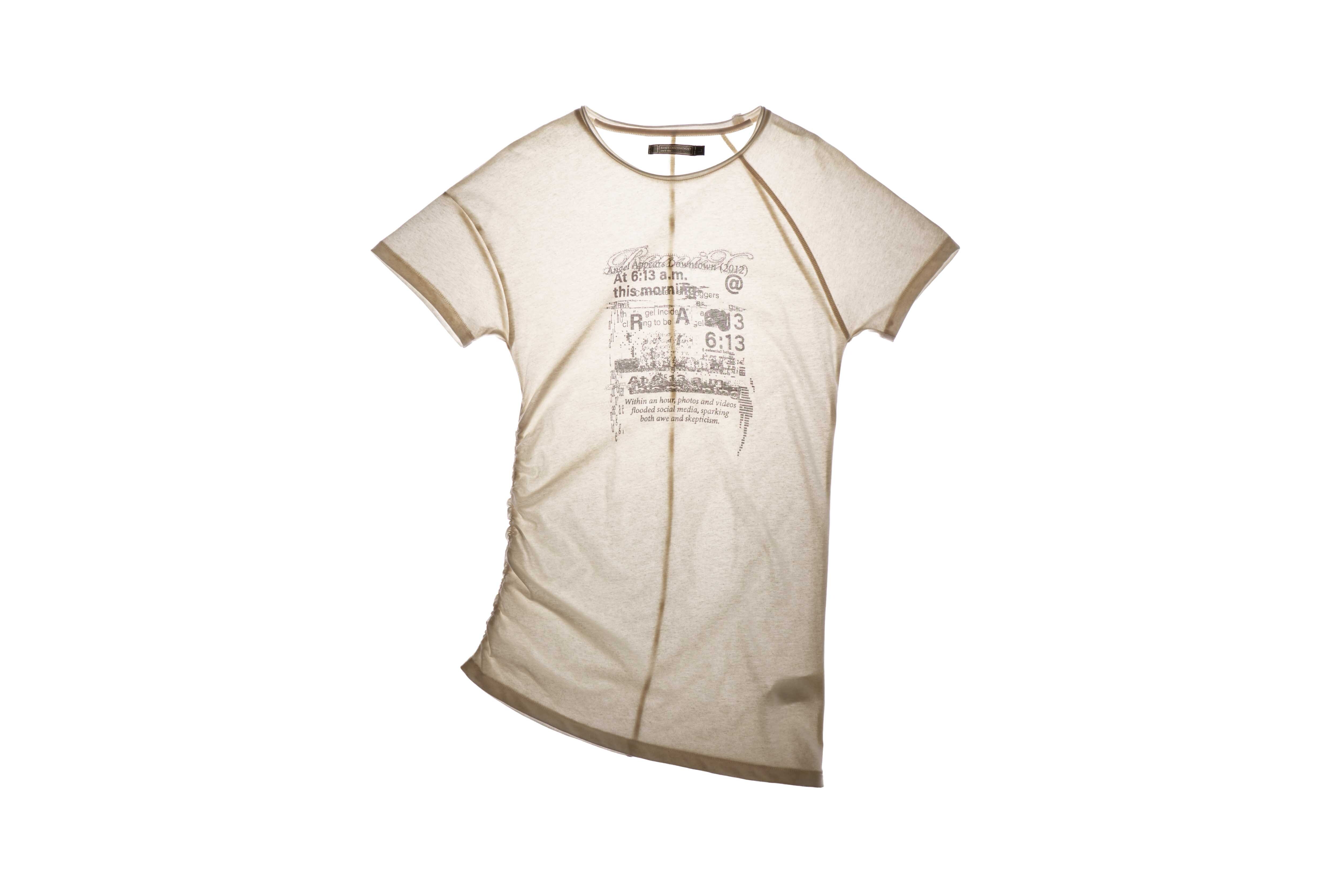 REMIX "Angel Report Hybrid Sleeve" TEE (White)