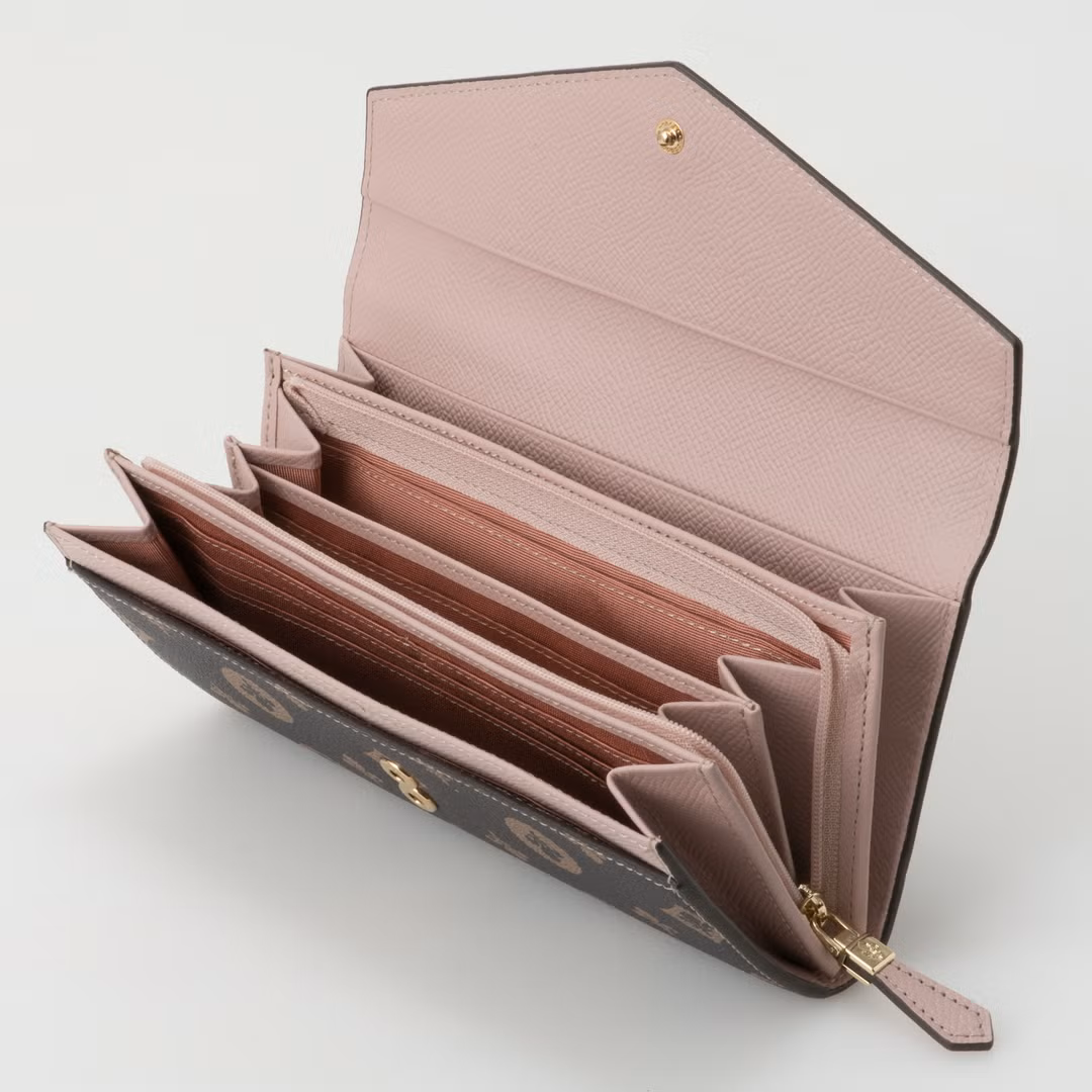 Patrick Cox Classical Lily Flap Long Wallet (Pink)