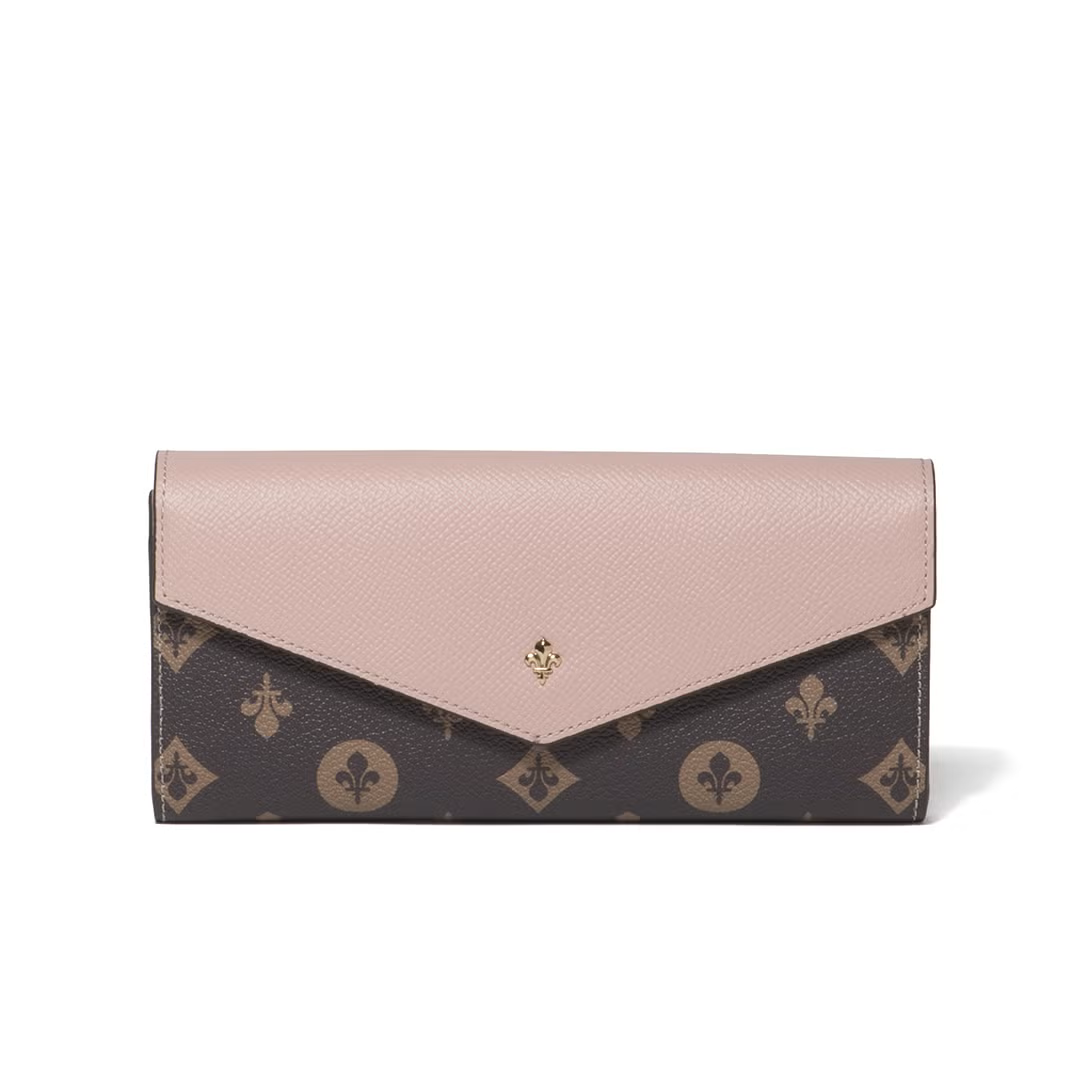 Patrick Cox Classical Lily Flap Long Wallet (Pink)