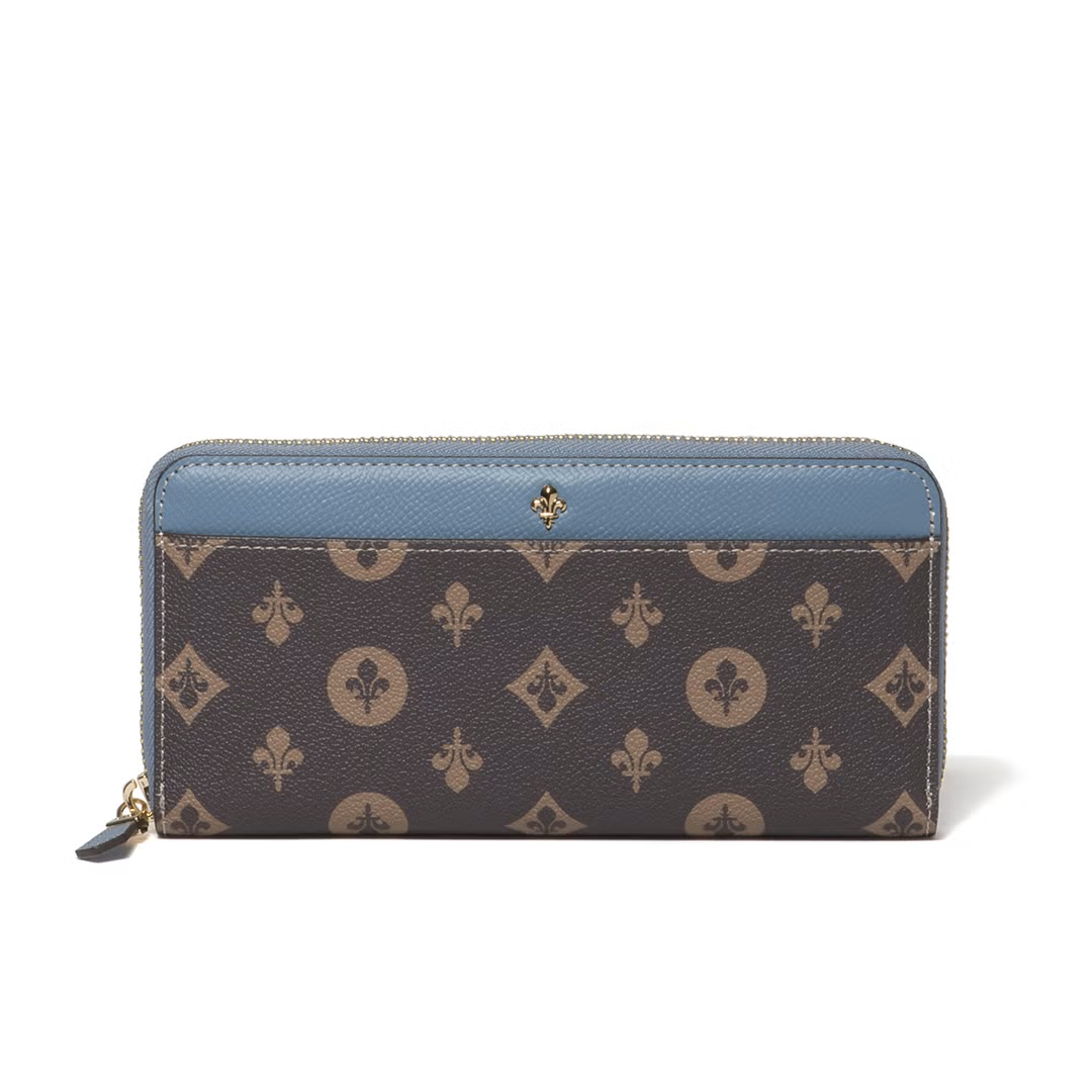 Patrick Cox Classical Lily Flap Long Wallet (Sax)