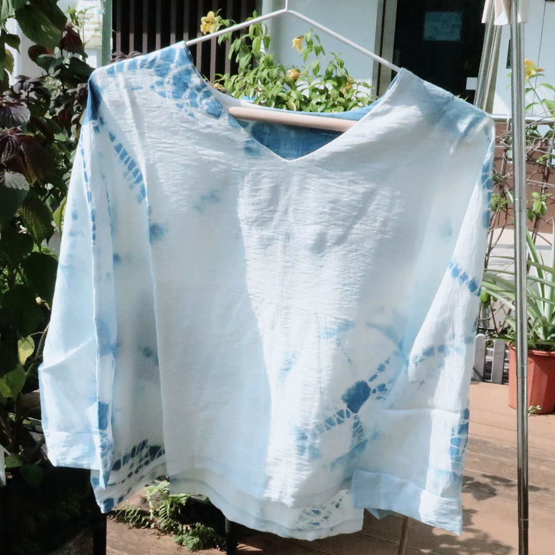天然植物染系列 - 寬袍上衣