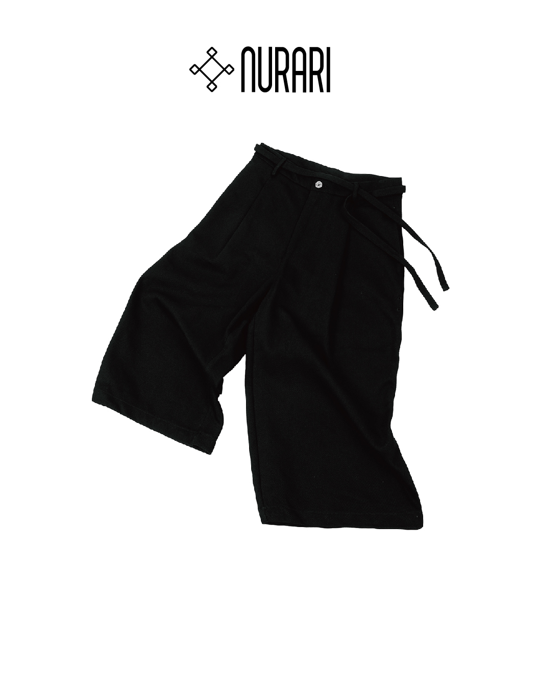 NURARI 彼岸家徽八分寬褲｜Em. HiganKamon Cropped Wide Pants（26SS）