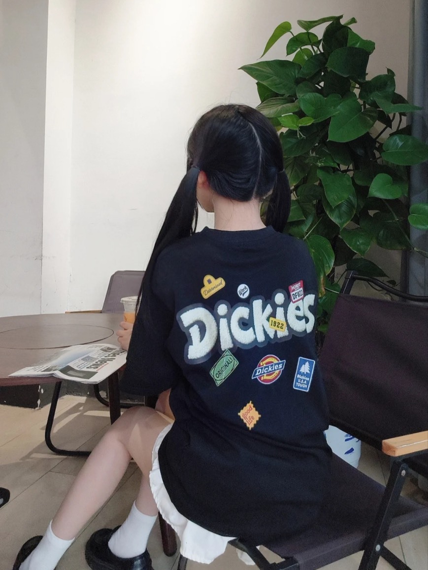 【現貨】DICKIES 毛茸茸貼布大LOGO 短袖上衣 4色 DKS26022
