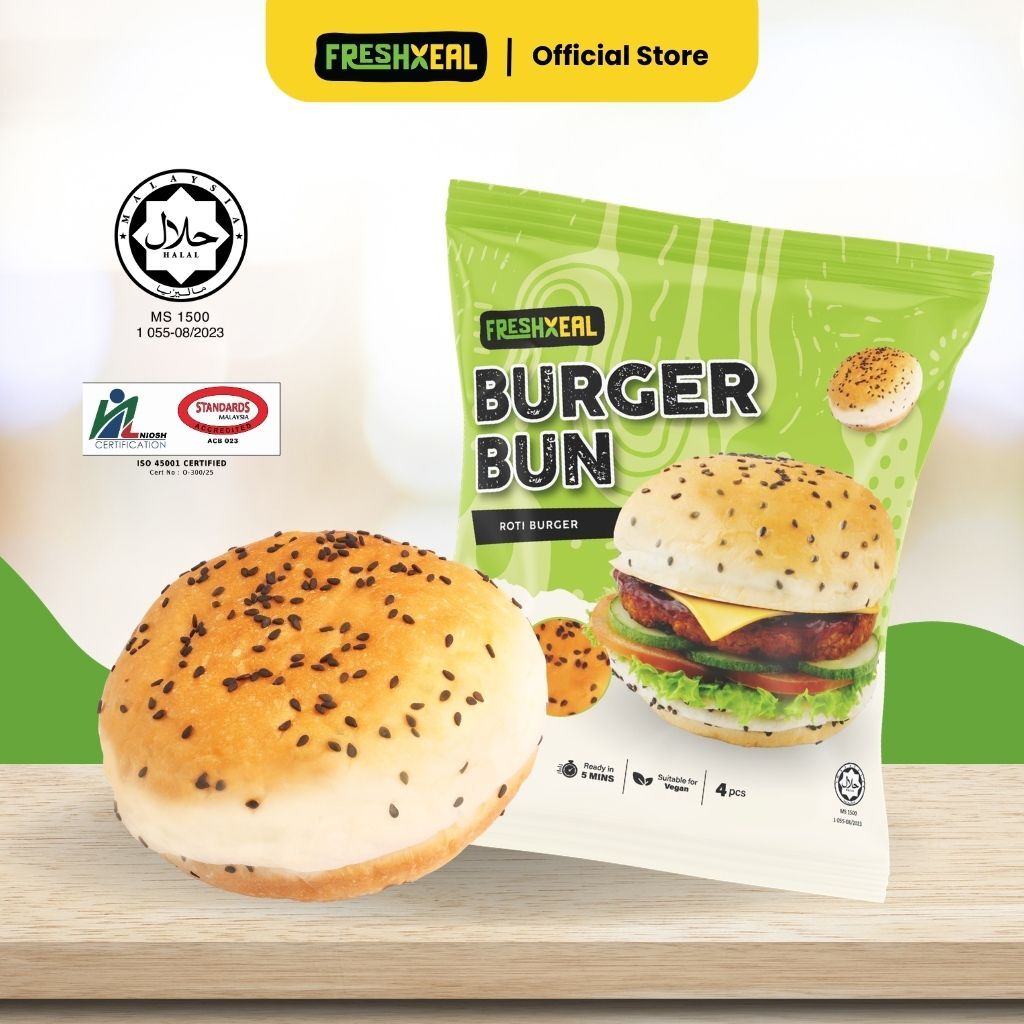 Vegan Burger Bun 4pcs (Frozen)