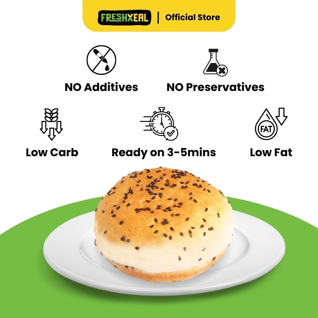 Vegan Burger Bun 4pcs (Frozen)