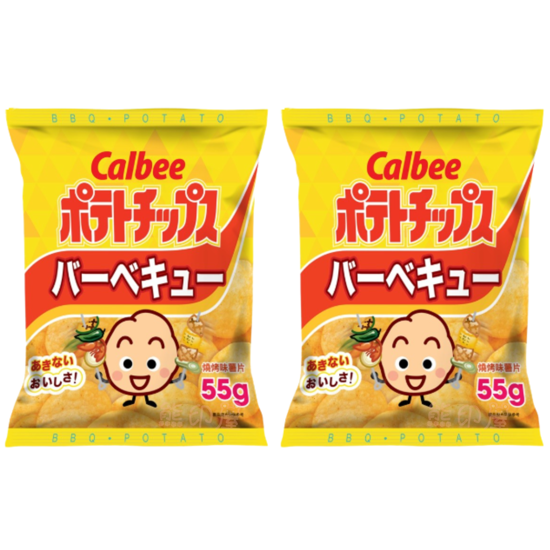 卡樂B燒烤味薯片 55G X 2